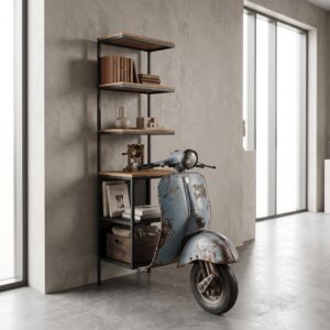Scooter Bookcase Metal 0,65 m