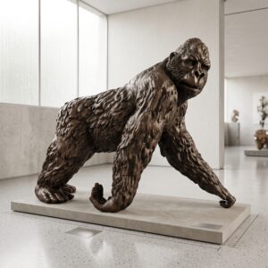 Statue Gorilla Bronze 1,12 m