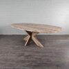Dining Table Oak Oval 2,40 m x 1,20 m - Image 4