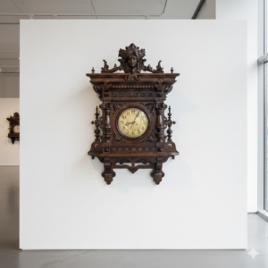 Clock Gründerzeit Style Walnut 1,20 m