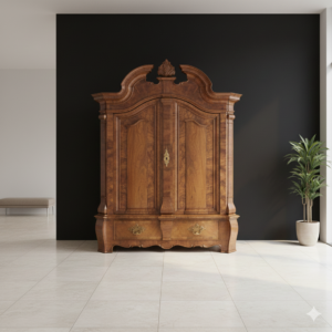 Cabinet Zangenkopf-Cabinet Baroque 1750 Walnut