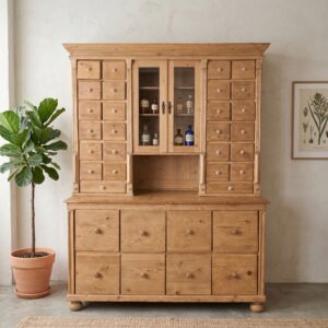 Shop Cabinet Apothecary Cabinet Gründerzeit 1880 Pine