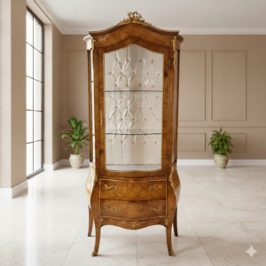 Display Cabinet Baroque Style Walnut 0,84 m