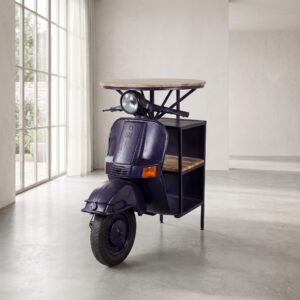 Bar Table Scooter Mango Wood Metal 1,07 m
