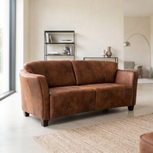 Sofa Leather Brown 2.10 m