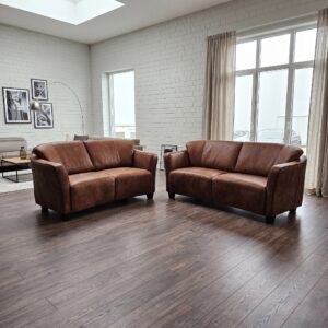 Sofa Leather Brown 2.10 m