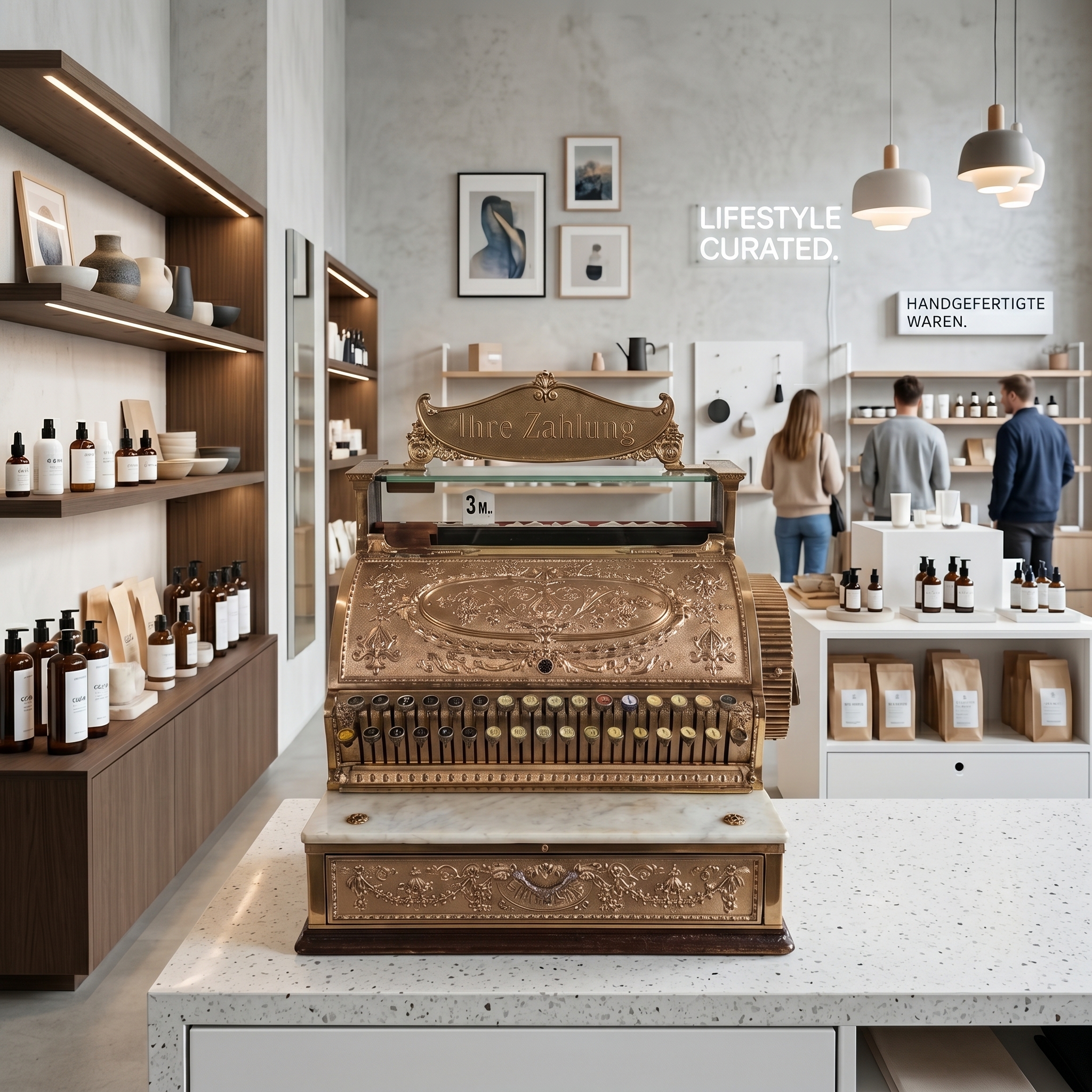 Cash Register National Jugendstil 1906 - Image 2