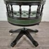 Chesterfield Office Chair Leather Green - Image 8