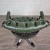 Chesterfield Office Chair Leather Green - Image 6