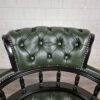 Chesterfield Office Chair Leather Green - Image 3