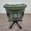Chesterfield Office Chair Leather Green - Image 7