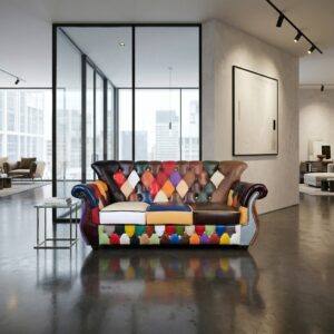 Chesterfield Sofa Ledather Model Carnival 1,93 m