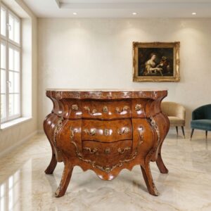 Chest of Drawers Neo-baroque Walnut 1,10 m