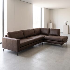 Corner Sofa Brown 3,06 m x 2,00 m PU Leather