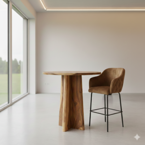 Bar Table Teak Ø 0,90 m