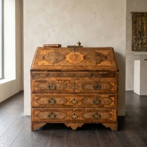 Secretary Baroque 1790 Burl Walnut