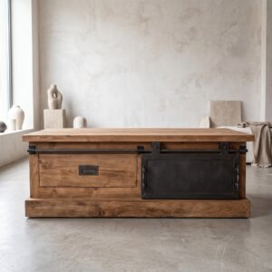 Lowboard TV Cabinet Teak 1,20 m