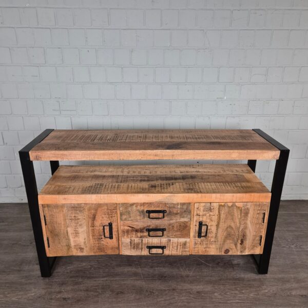 Sideboard Mango Wood Steel 1,35 m - Image 3