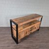 Sideboard Mango Wood Steel 1,35 m