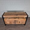 Sideboard Mango Wood Steel 1,35 m - Image 4