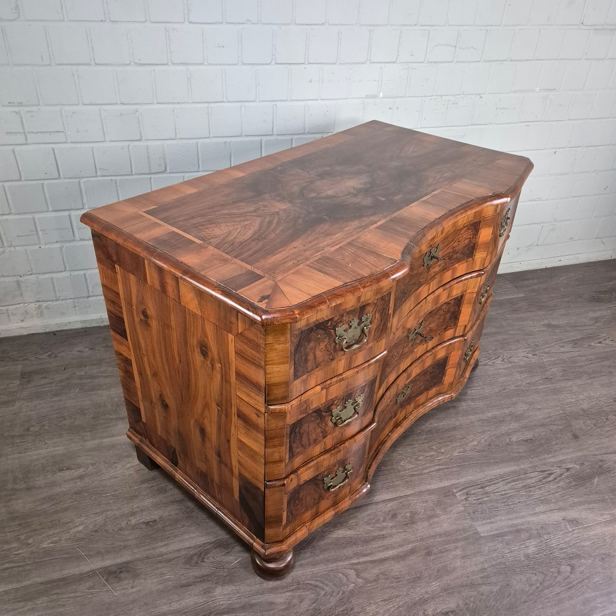 Chest of Drawers Baroque 1770 Walnut - Image 5