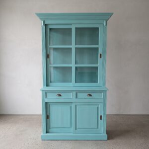 Bookcase Solid Wood Turquoise 1,30 m