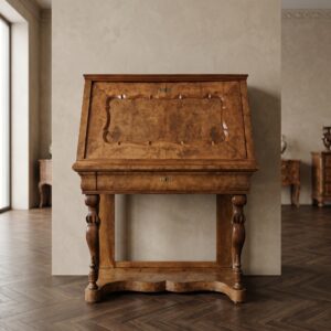 Secretary Biedermeier 1840 Walnut