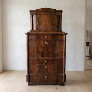 Secretary Biedermeier 1850 Mahogany
