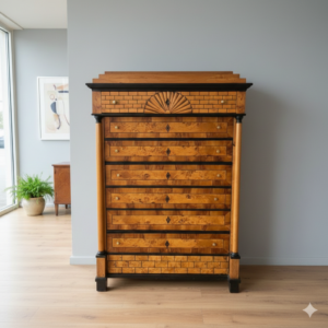 Chest of Drawers Biedermeier 1840 Walnut / Cherry