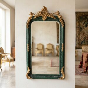 Mirror Green-Gold Baroque Style 0,96 m x 1,60 m