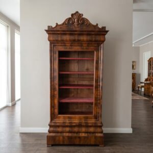 China Cabinet Biedermeier 1850 Mahogany