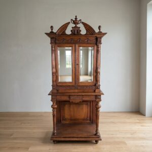 Mirror Cabinet Jugendstil 1900 Walnut