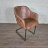 Dining Room Chair Leather Brandy