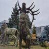 Statue Deer Cast Iron 1,73 m - Image 4