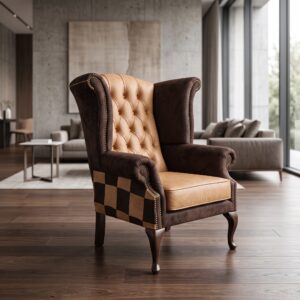 Chesterfield Armchair Leather Model Louis