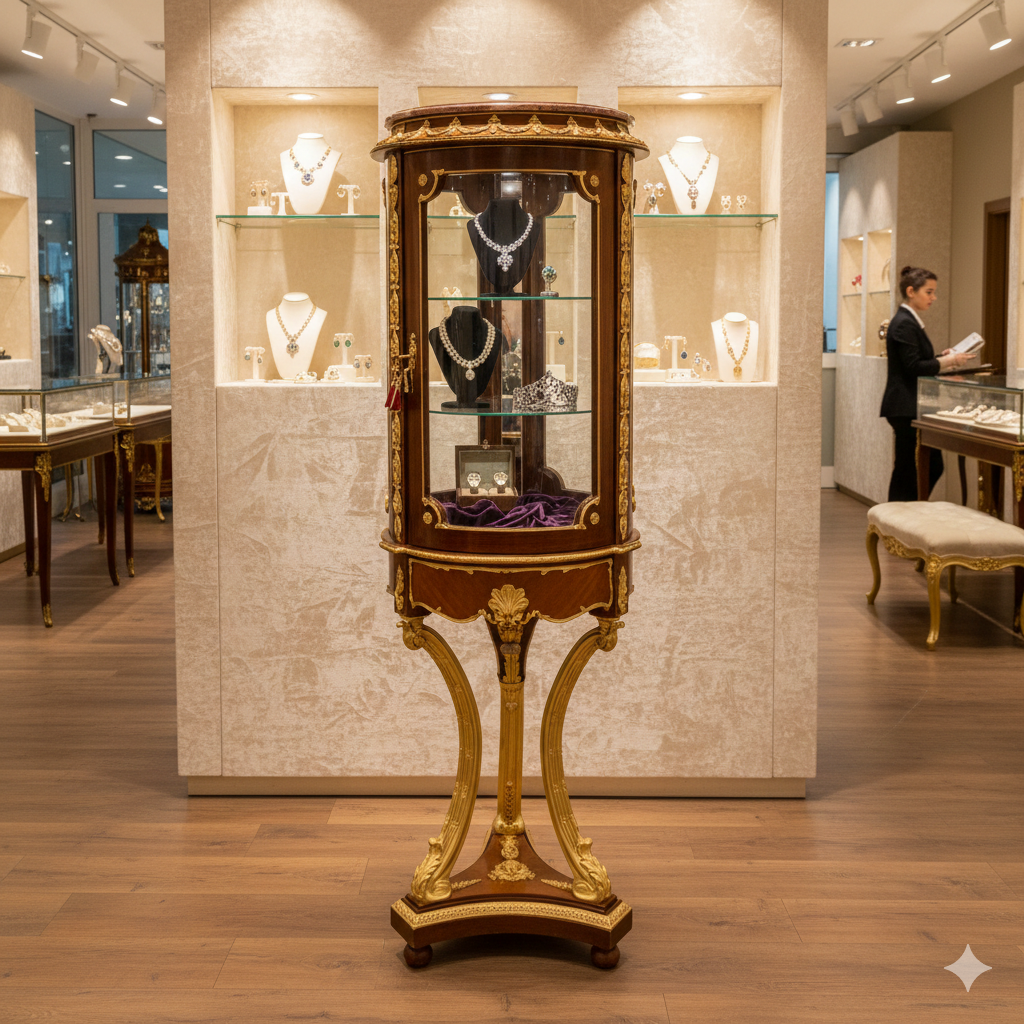 Display Case Mahogany Marble 1,76 m - Image 2