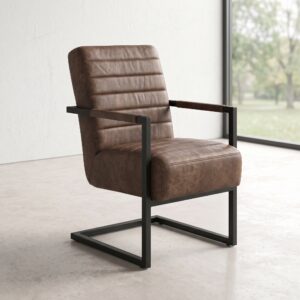 Dining Room Chair Leather Beige