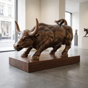 Statue Bull Bronze 0,60 m