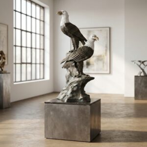 Statue Eagle Bronze 1,00 m