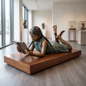 Statue Girl Bronze 1,00 m