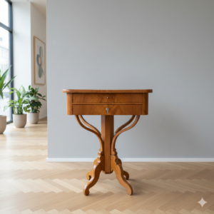 Sewing Table Biedermeier 1830 Ash Wood