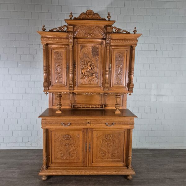 Cabinet Gründerzeit 1880 Oak - Image 2