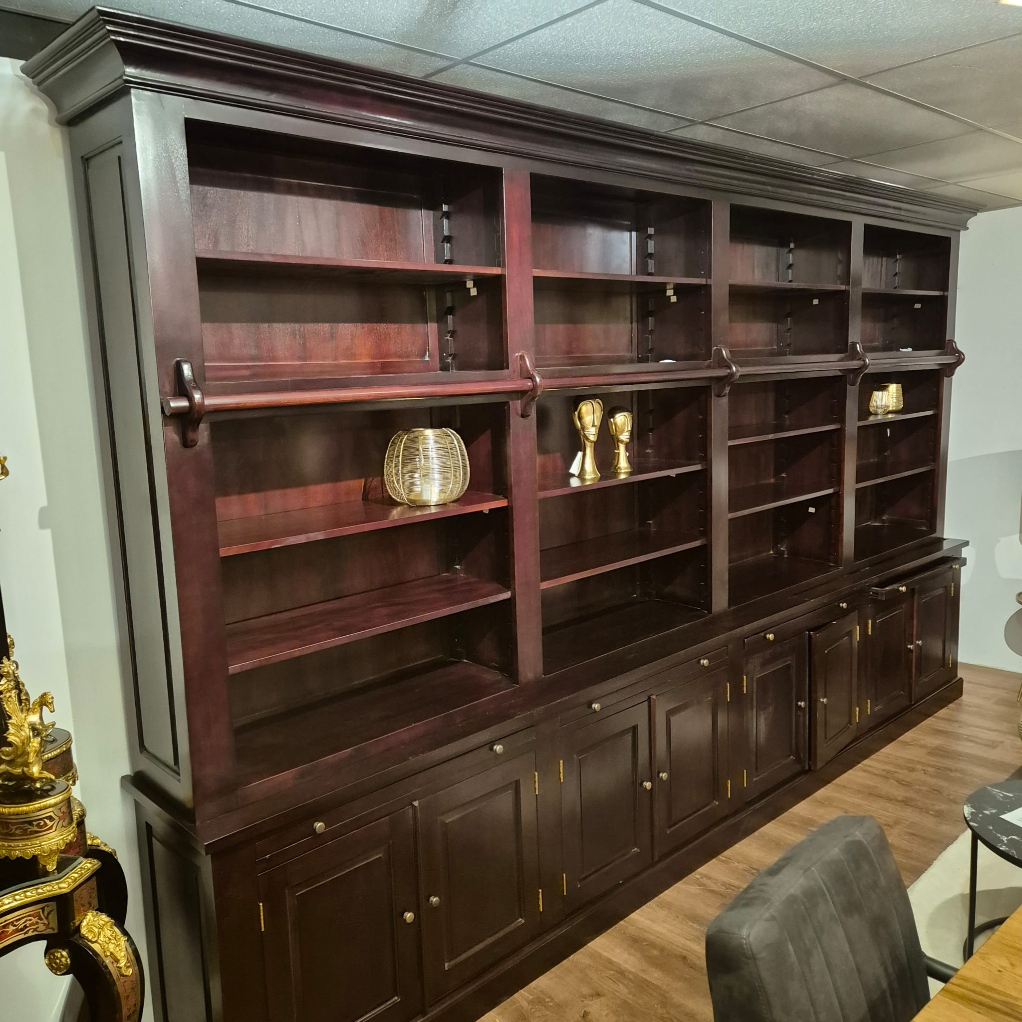 Bookcase Mahogany 4,15 m - Image 3
