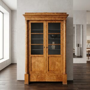Bookcase Biedermeier 1810 Birch Wood
