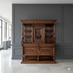 Cabinet Gründerzeit 1880 Walnut