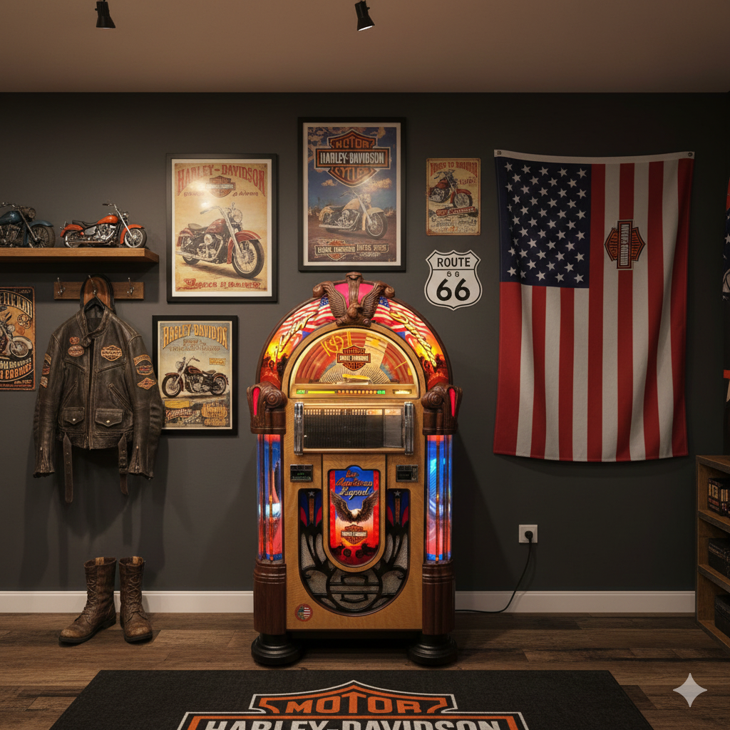 Rock-ola CD Jukebox Bubbler Harley-Davidson 2012 - Image 2