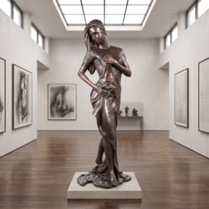 Statue Woman Bronze 1,62 m