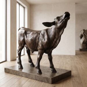 Statue Calf Bronze 1,15 m