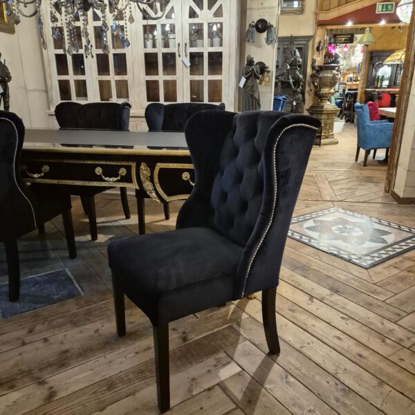 Dining Chair Chesterfield Black