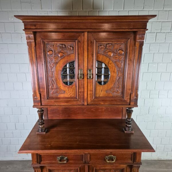 Kitchen Cabinet Jugendstil 1900 Walnut - Image 14